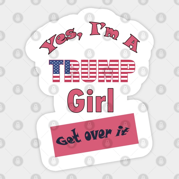 Trump girl Sticker by sayed20